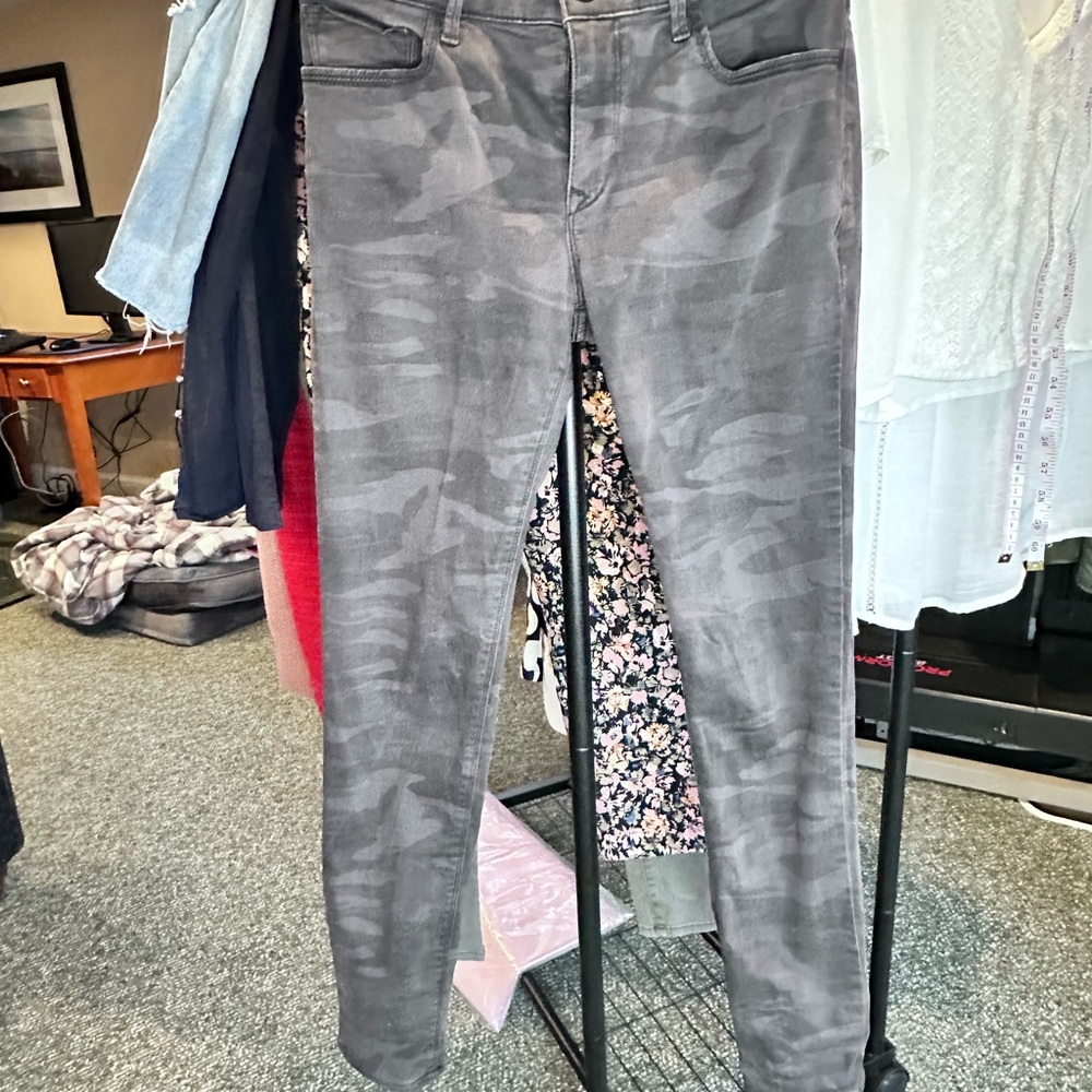 Express Charcoal Camouflage Jeans